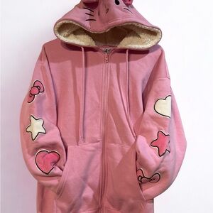 Hello Kitty and Friends Forever 21 Pink Graphic Hoodie